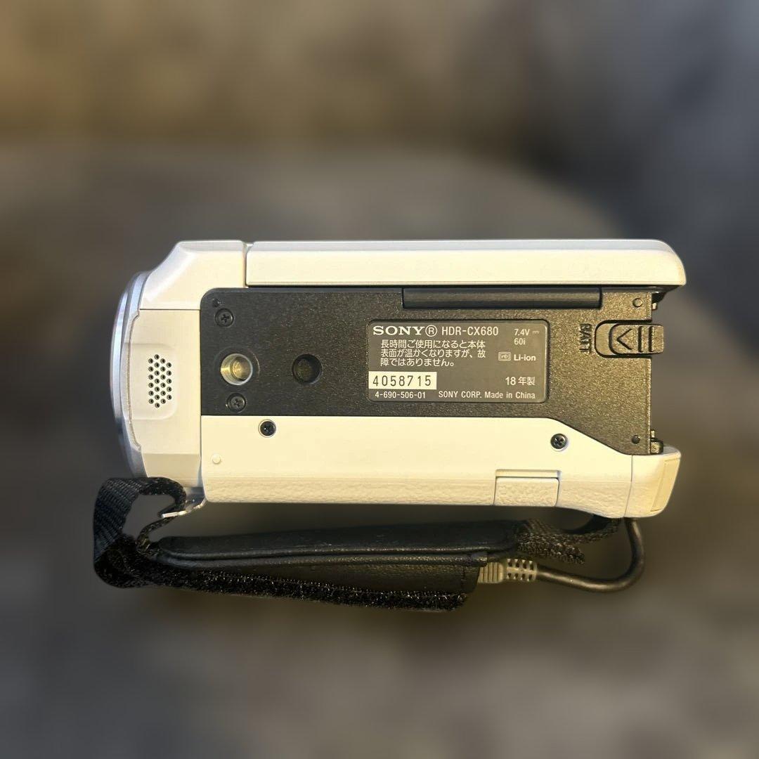 【美品】SONY ビデオカメラ HDR-CX680 ホワイト