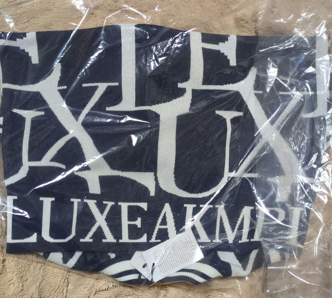 新品 ゴルフ 総柄ロゴ ニットベスト 秋冬 ネイビー LUXEAKMPLUS 春