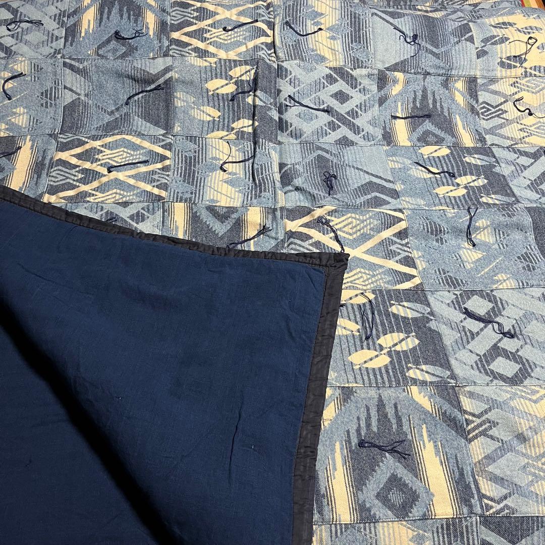 激レア　未使用タグ付き　RRL キルト　ブランケット　ラグ　ダブルアールエル