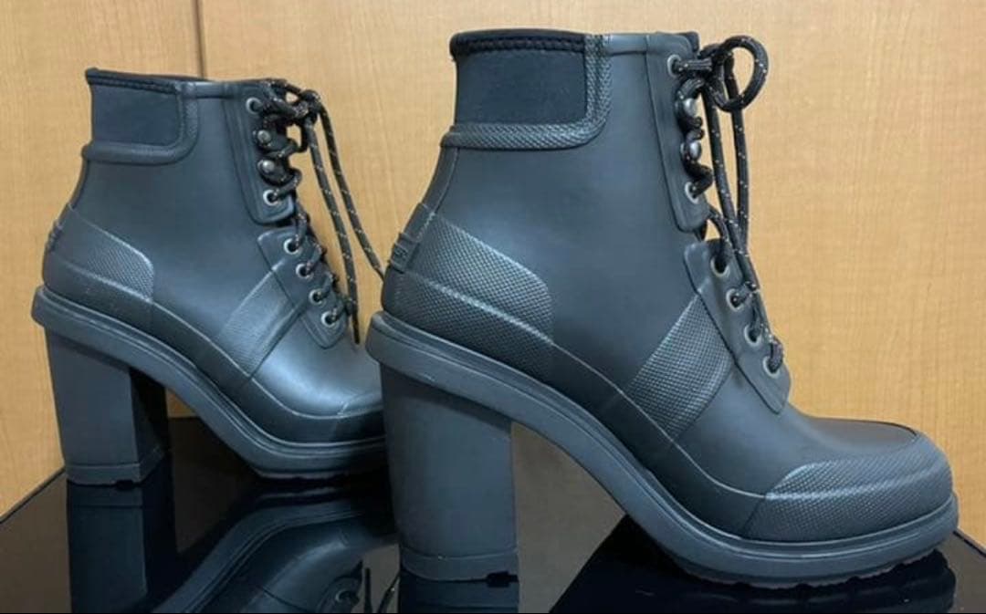 HUNTER ハンター ヒール付 レインブーツ