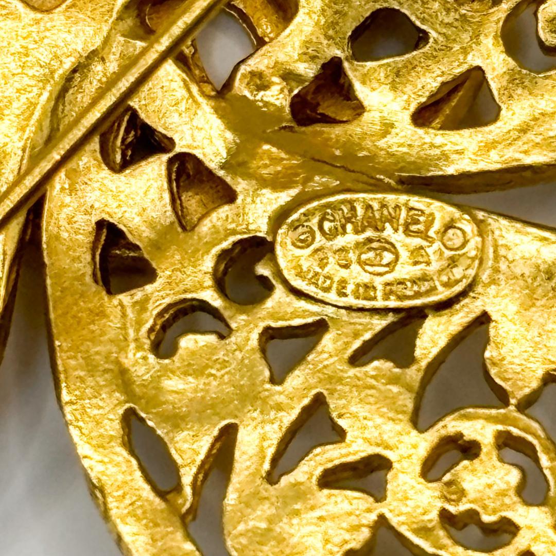 値下品 極美品 シャネル ピンブローチ 95A ゴールド ビンテージ ココマーク