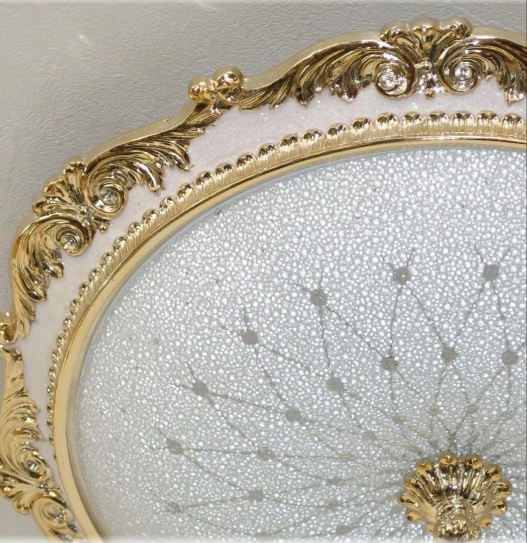 シーリングライト アンティーク調 白 ゴールド ヨーロッパ 6〜8畳