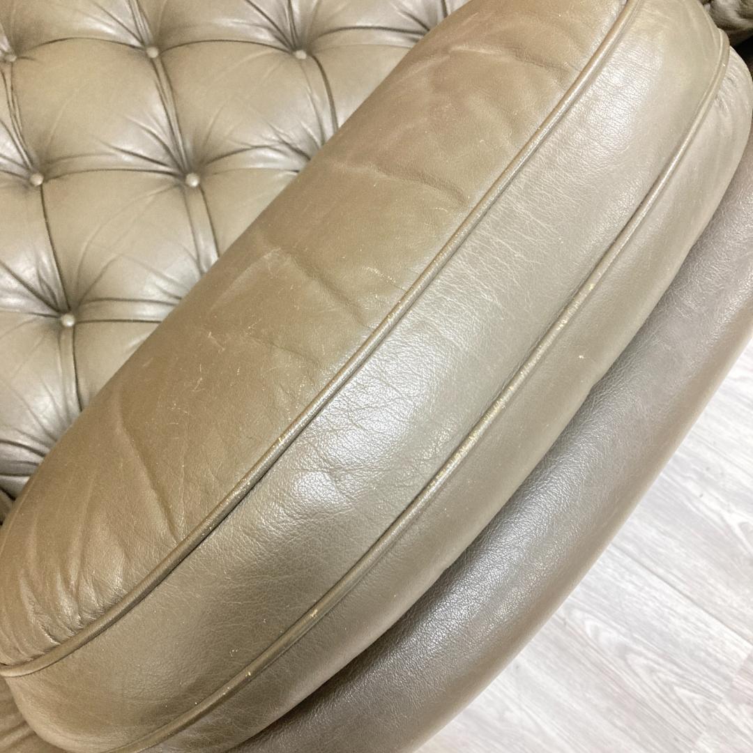 【マルニ】ベルサイユシリーズ 本革　3人掛けソファ