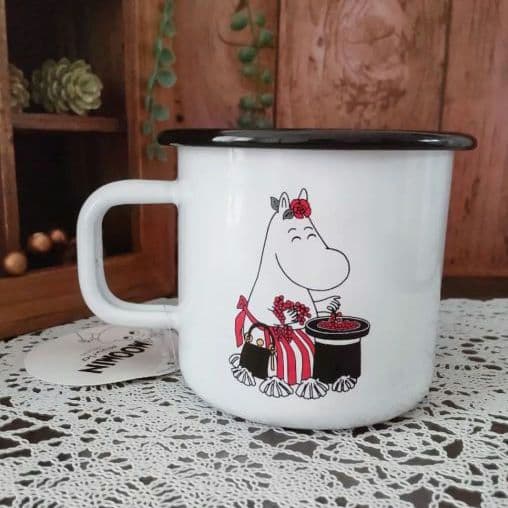 新品　ムーミン ホーローマグ　370ml　ムーミンママ