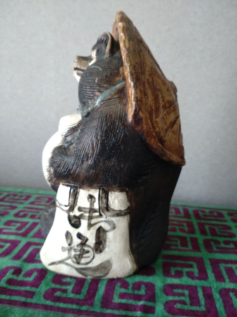 信楽焼　たぬき　置物　年代物　骨董