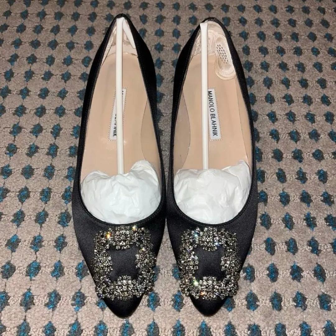 y*u様 【箱・保存袋付き】MANOLO BLAHNIKフラットシューズ36.5