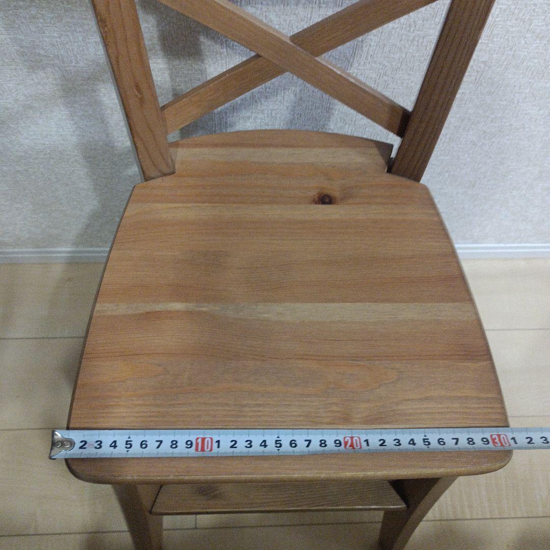 IKEA 　イケア　キッズチェア　 INGOLF 無垢材 2脚セット