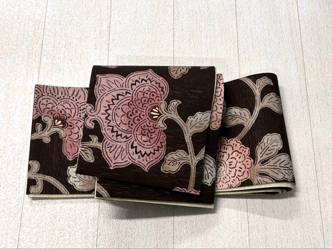 御専用となります。FVH-6 半幅帯【京wakka】更紗手帳　リバーシブル美品