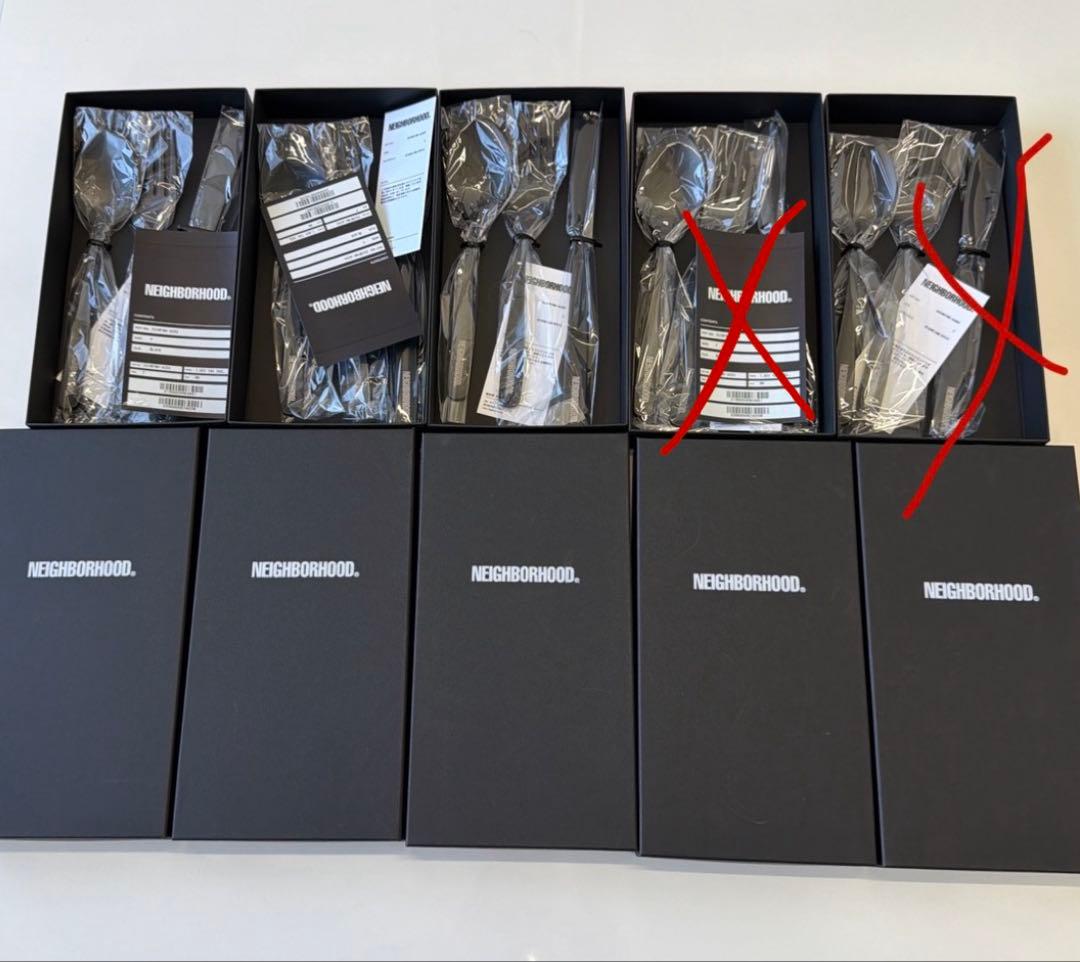 neighborhood ブラックカトラリーセット　1セット