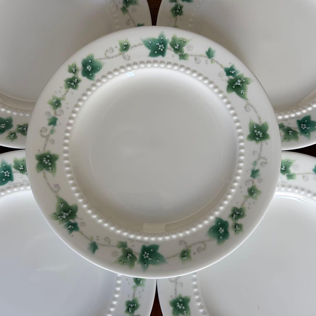 【美品】クリスチャンディオール★アイビー★ケーキ皿　5枚