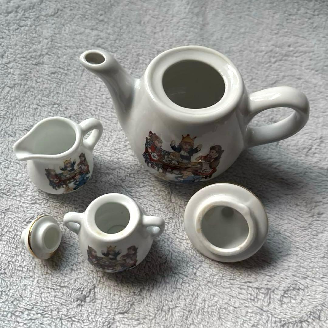 ロイターポーセリン×ケテクルーゼ ミニチュアティーセット ドイツ製ヴィンテージ