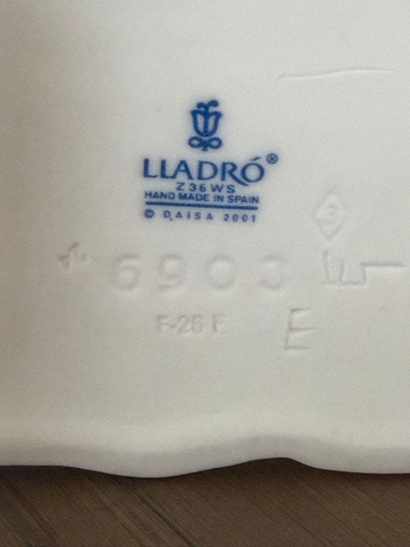 リヤドロLladro 陶器人形 置物　犬と少女 待ってたよ！ 美品