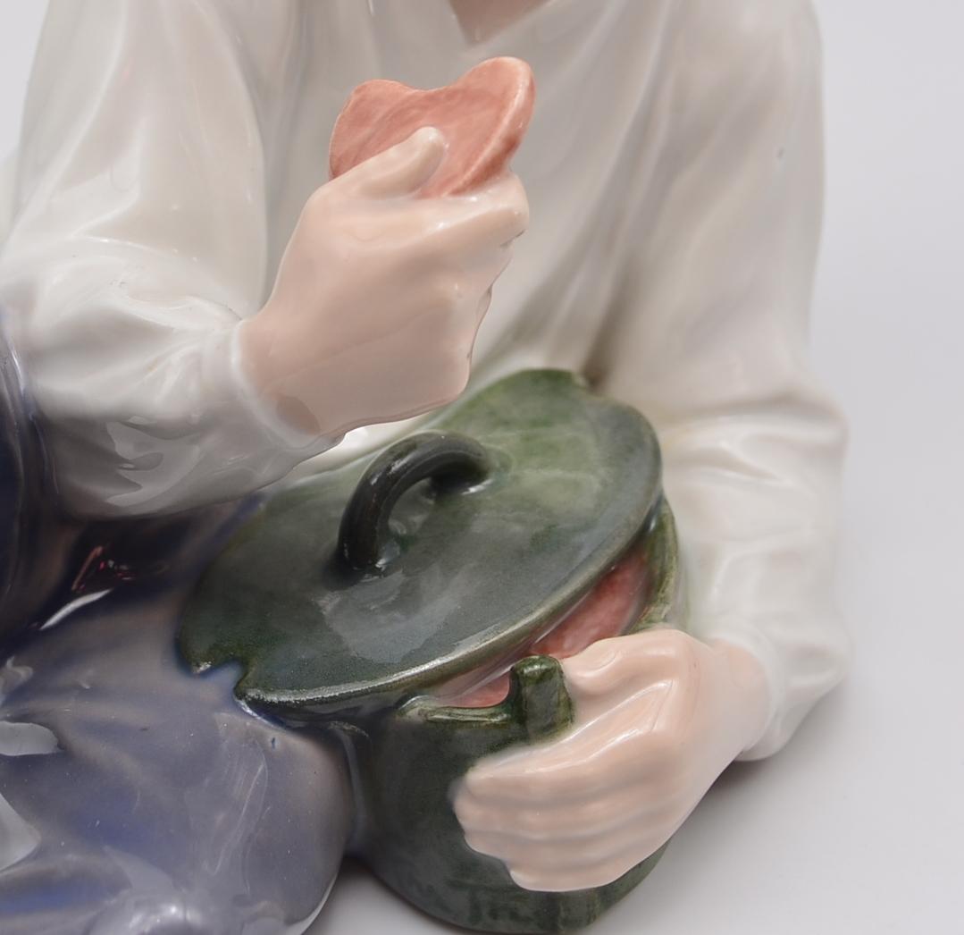 食事をする羊飼い　＃865　★ロイヤルコペンハーゲン　デンマーク　ヴィンテージ