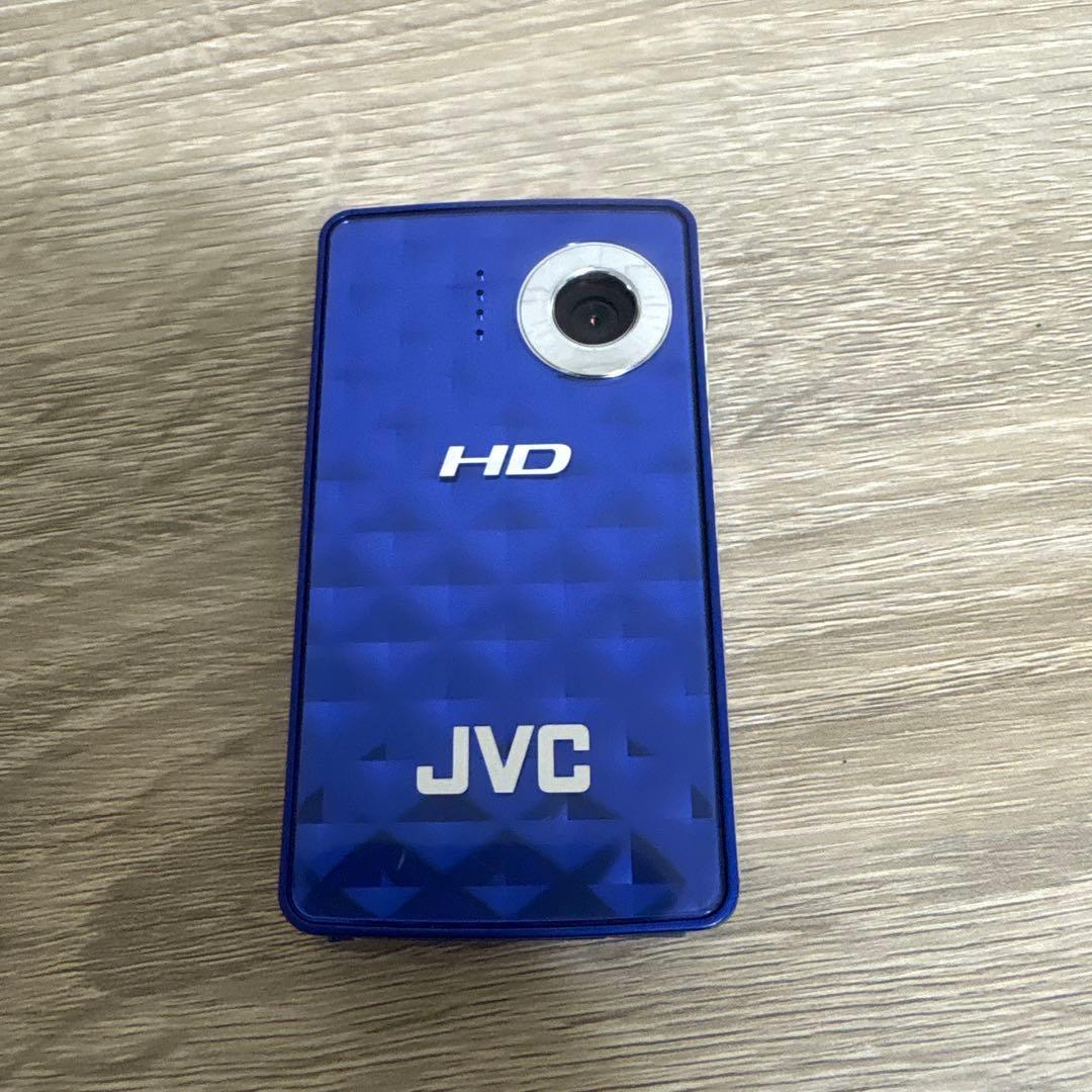 【動作確認済】JVC HDメモリーカメラ GC-FM1-A ブルー