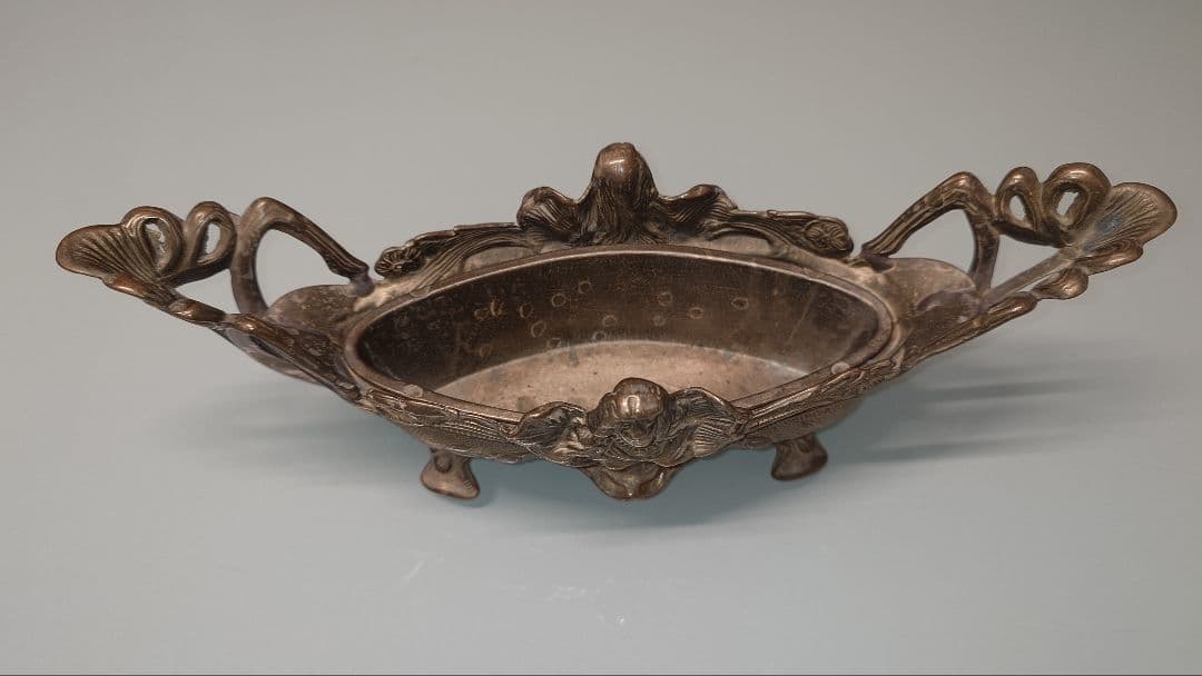 真鍮製 アンティーク ジャルディニエール　アールヌーボーデザイン