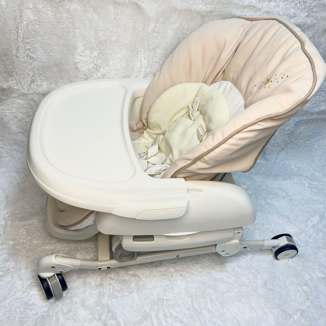 ☆美品☆コンビ　combi ハイローチェア ネムリラ　スター 星 可愛い 手動