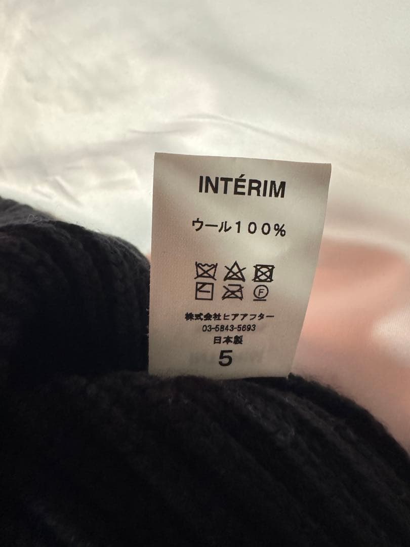 INTERIM インテリム ドライバーズニット　ブラック