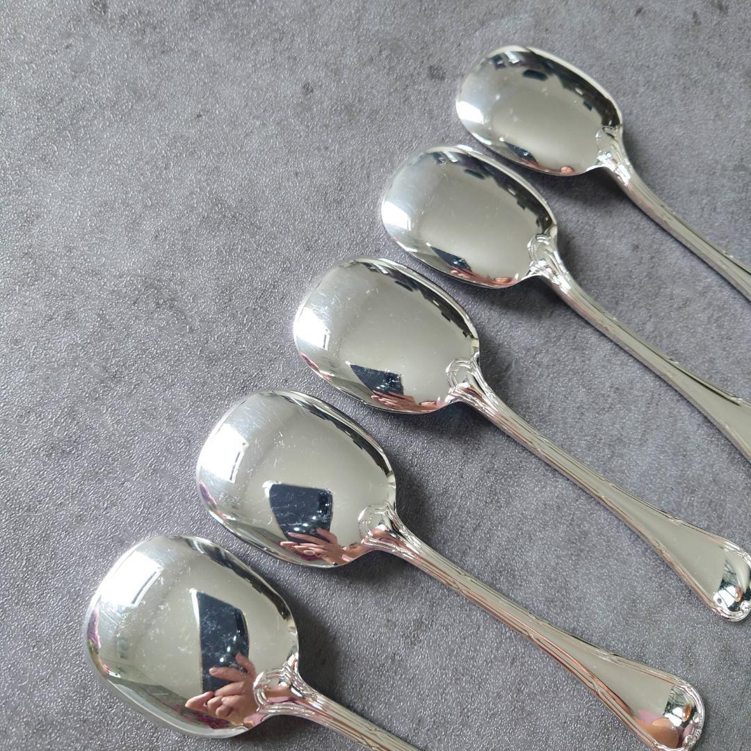 希少 美品 クリストフル リュバン アイスクリームスプーン 5点