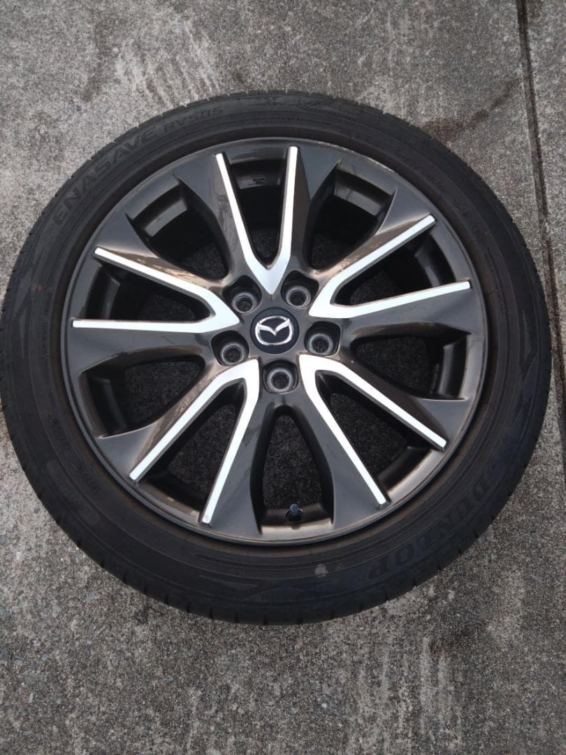 【マツダ CX-3 純正 18インチ ホイール4本＋タイヤ付】215/50R18