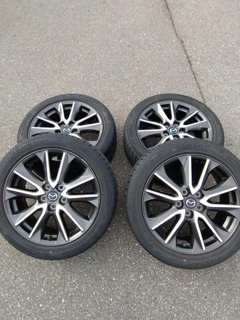 【マツダ CX-3 純正 18インチ ホイール4本＋タイヤ付】215/50R18
