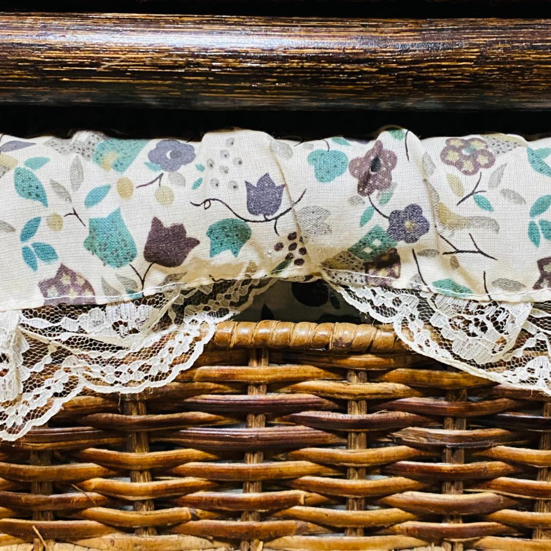 ラタン 籐 棚 チェスト 4段 籠 W50cm D35.5cm H102cm