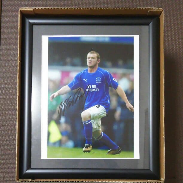 サッカー ルーニー サイン写真 ジャージカード セット