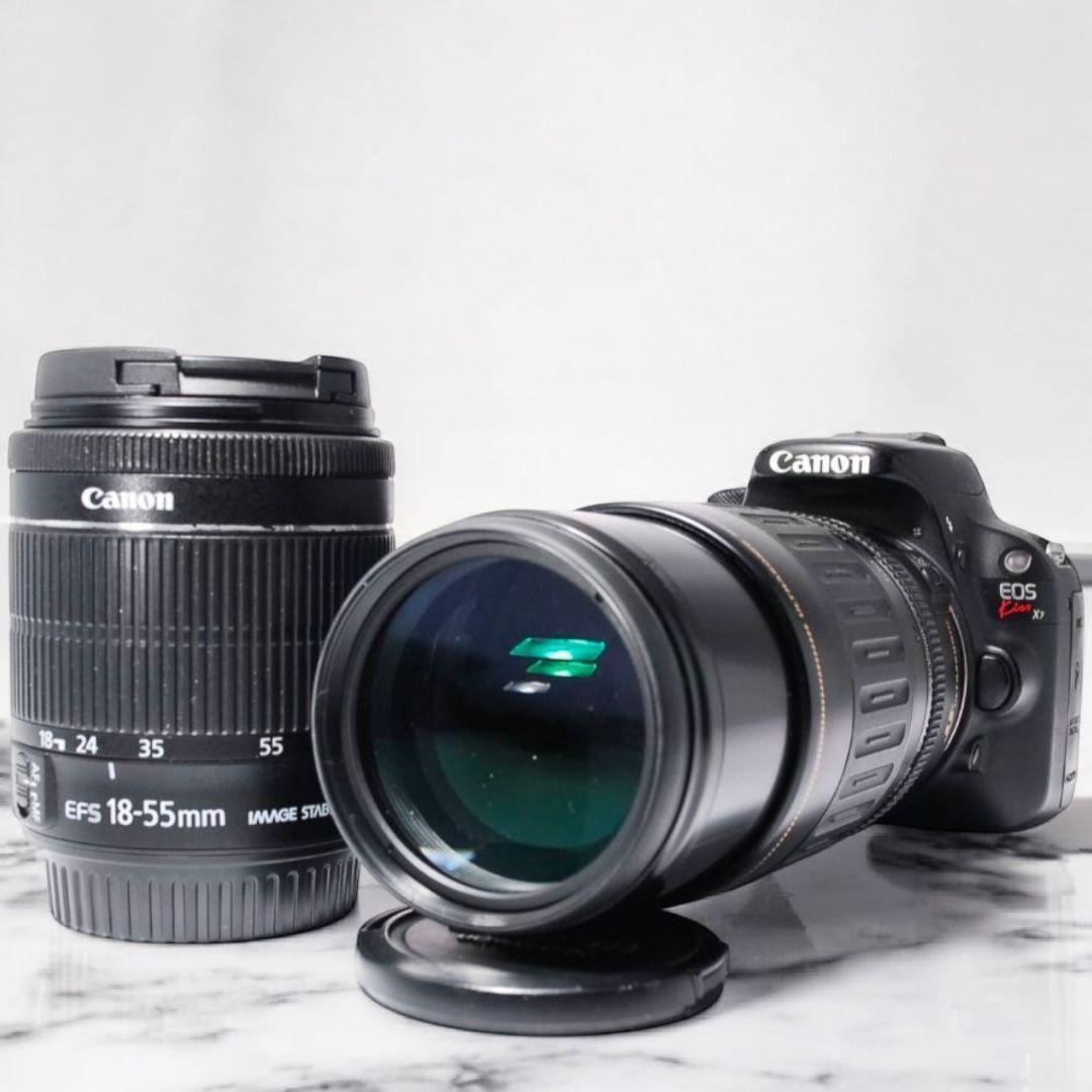 ⭐️超豪華‼️Wレンズセット⭐️Canon Kiss X7一眼レフ すぐ使える