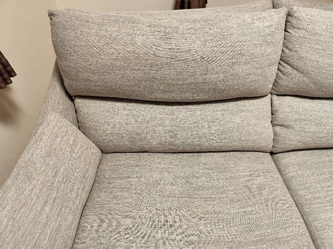 【ニトリ】L字型ファブリックソファ(グレー)