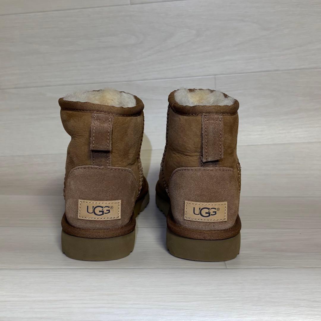 【ほぼ未使用】UGG ムートンブーツ 23cm チェスナット ボア 美品 定番
