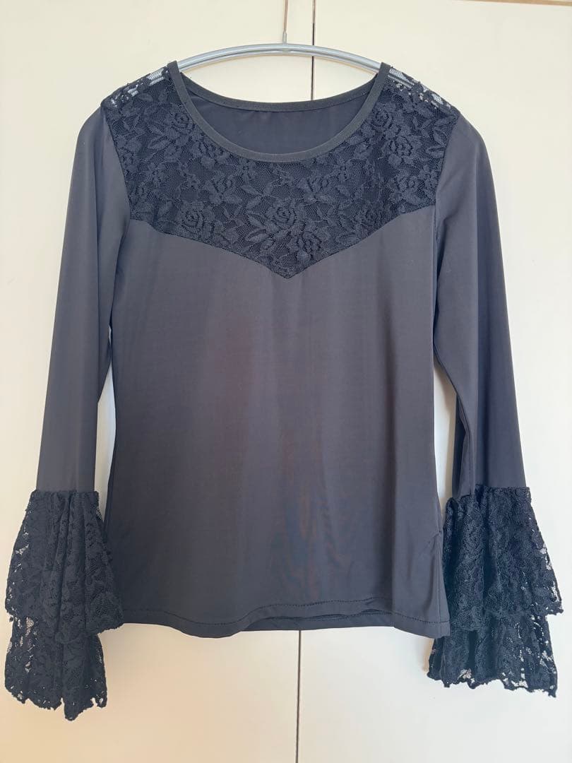 社交ダンス ドレス　薔薇刺繍