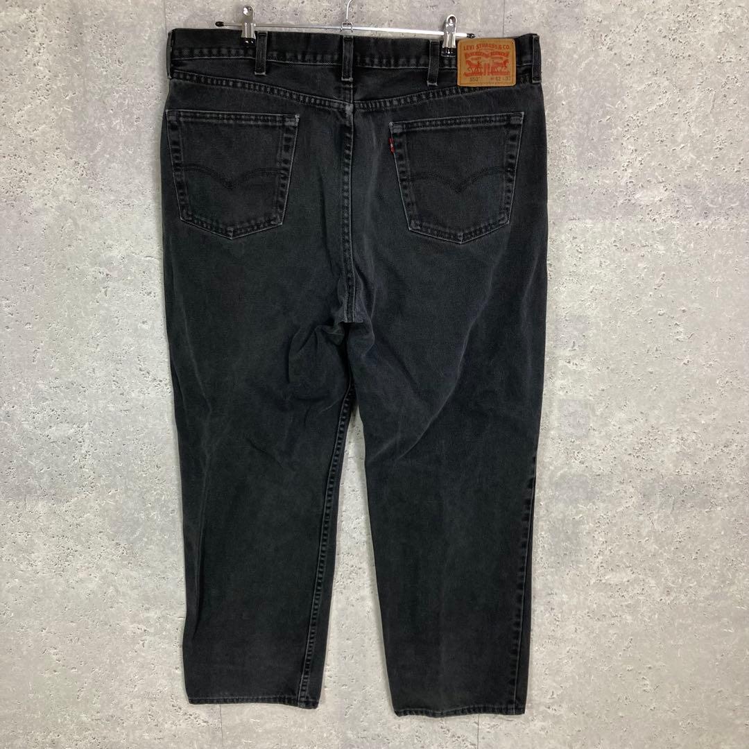リーバイス550 バギー　ブラックデニム　ジーンズ　ビックサイズW42 L32
