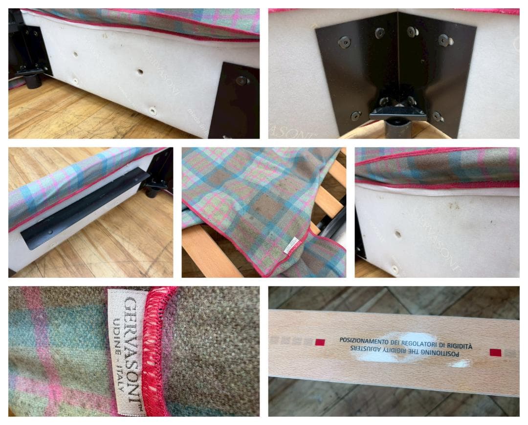 T7693☆展示品☆GERVASONI☆ジョルバゾーニ☆シングルベッドフレーム☆