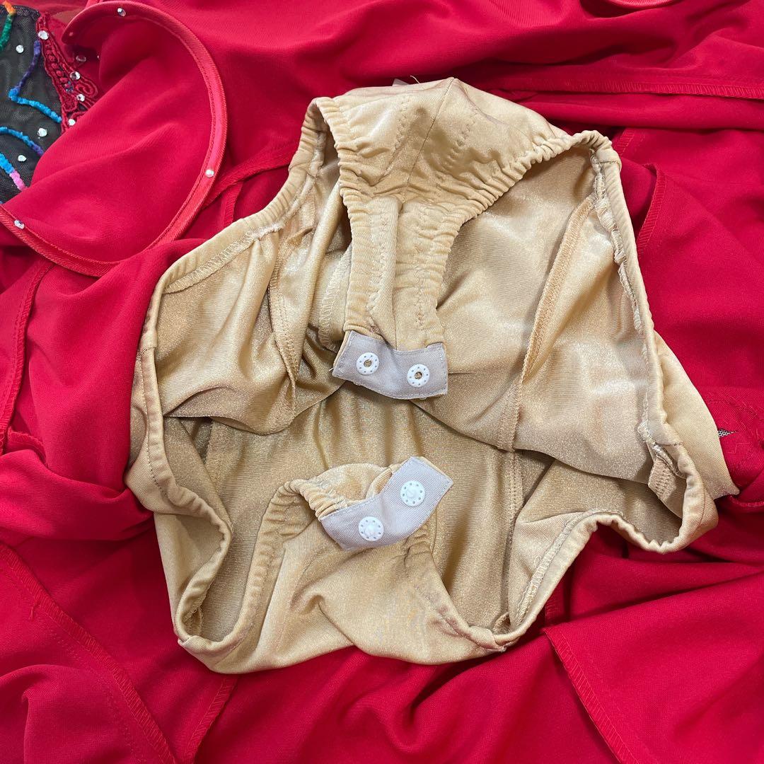 セキネ 7号 ラテンドレス 社交ダンスドレス 赤 デモ 競技ドレス