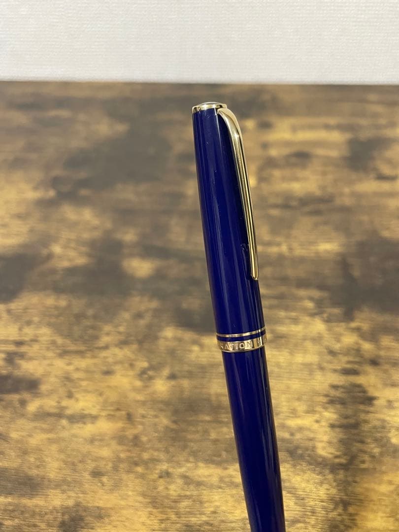 試筆のみ　ジェネレーション　ネイビー　万年筆　14k　中細字　純正ペンケース付