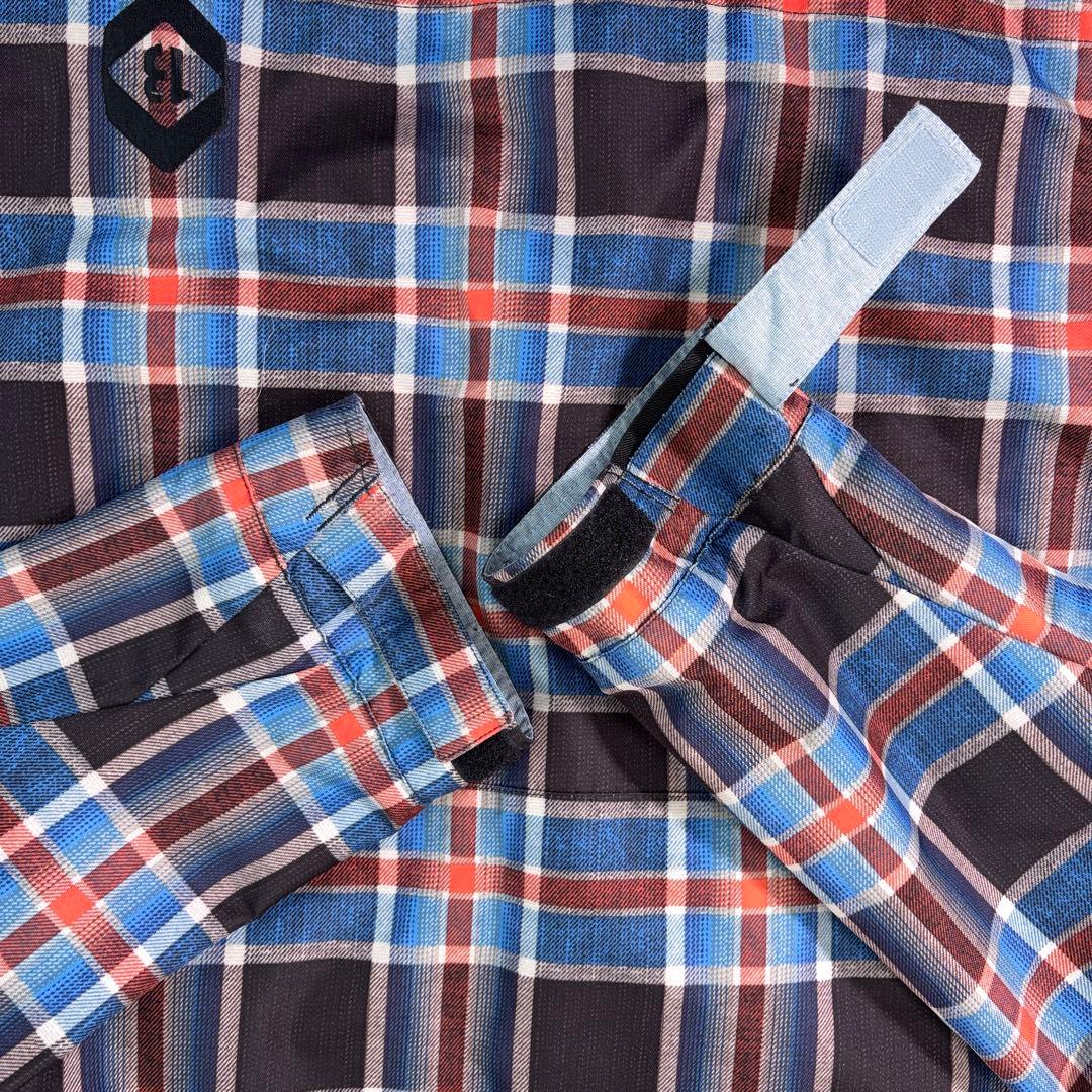 美品【BURTON】バートンスノボウェア DRYRIDE チェック 13ロゴ L