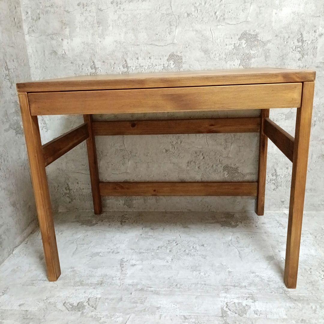 希少品　無印良品　パイン材デスク　机　引き出し
