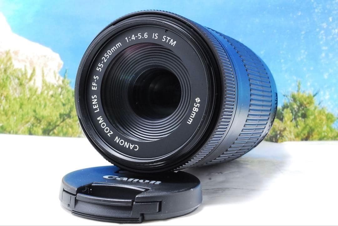美品❤️Canon EF-S 55-250mm IS STM 手ぶれ補正 望遠