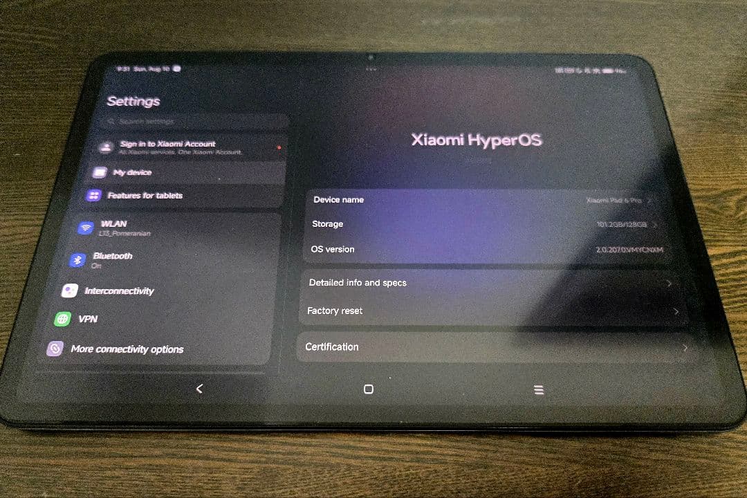 Xiaomi pad 6 pro 12.4インチタブレット