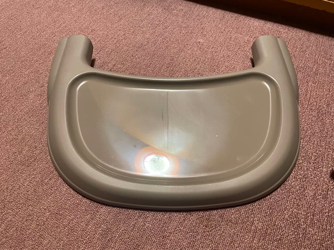 リクライニング機能付きベビーチェア グレー