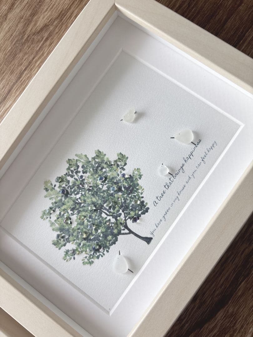 ③桜【pink*flower*happiness】春の訪れ シーグラスアート