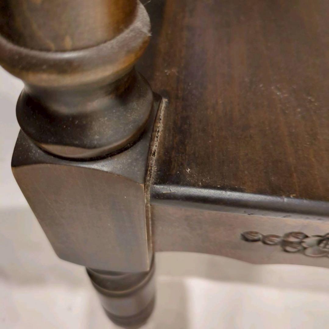 コンソールテーブル　サイドテーブル　電話台　飾り台　アンティーク　花柄