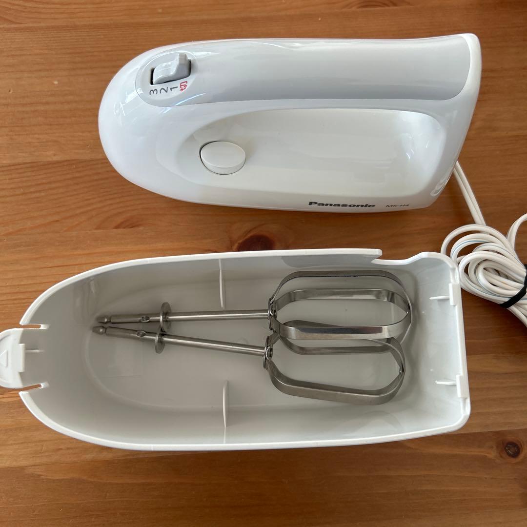 美品　Panasonic ハンドミキサー MK-H4-W