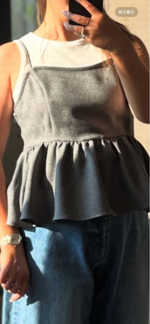 Ｔ．japan キャミソール　グレー