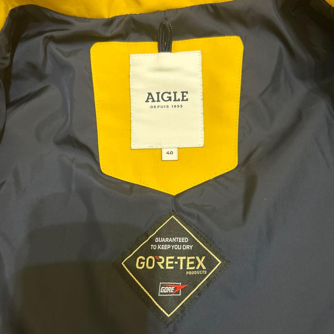 AIGLE ロカリ ジャケット GORE-TEX イエロー レインコート 40