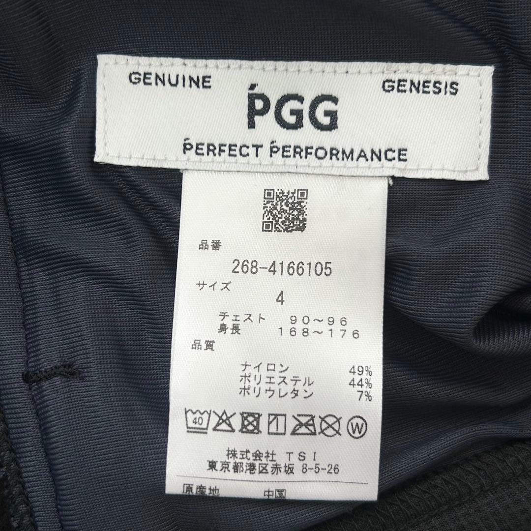 新品　PGG パーリーゲイツ　スウェット　裏起毛　ブラック　モックネック　4