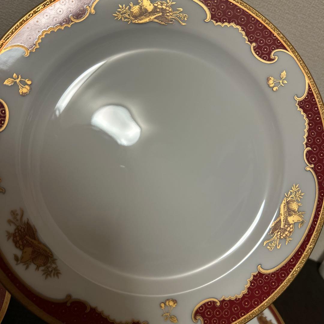 大倉陶園　リミテッドエディション　金蝕マロン　ディナープレート　26cm