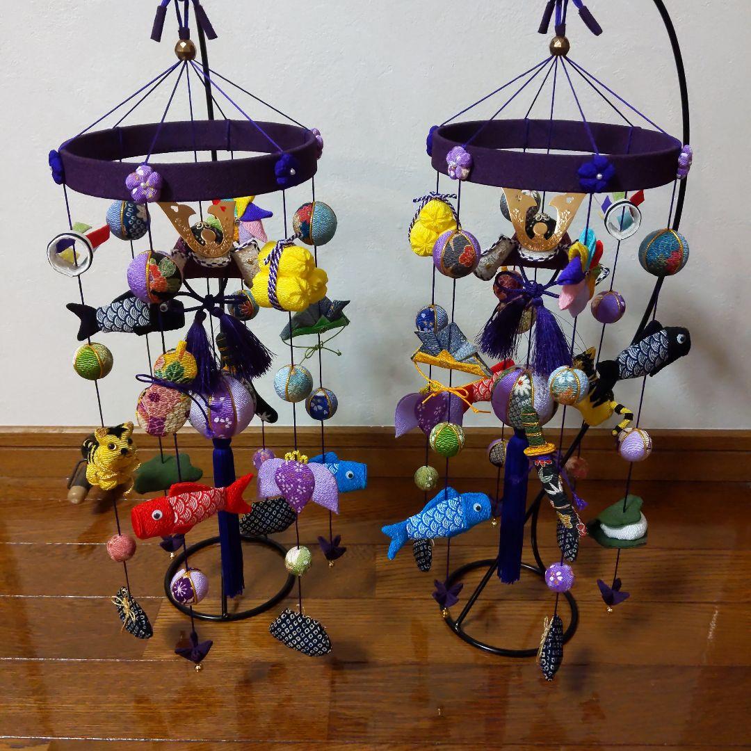 ちりめん細工　端午の節句下げ飾り　2点 ぼん