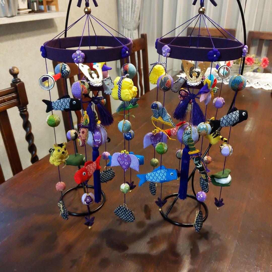 ちりめん細工　端午の節句下げ飾り　2点 ぼん