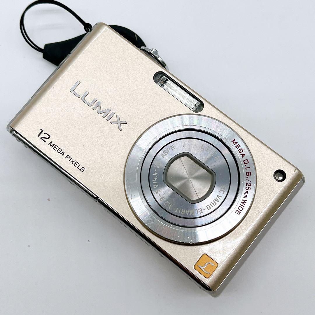 【美品】Panasonic LUMIX FX-40 ゴールド オールド 動作品