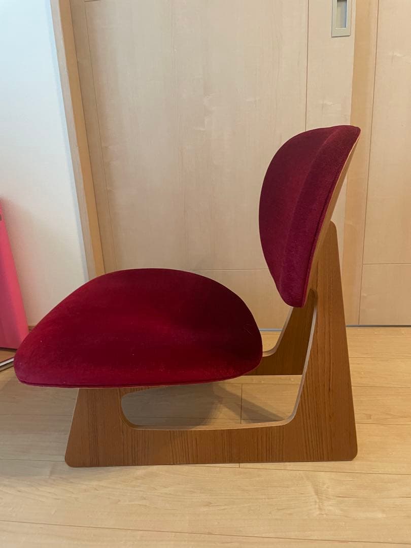 天童木工　TENDO 低座イス　ワインレッド